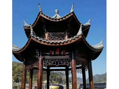 防腐木凉亭，古建凉亭，户外休闲亭子，产品规格多样，可来图定制图3