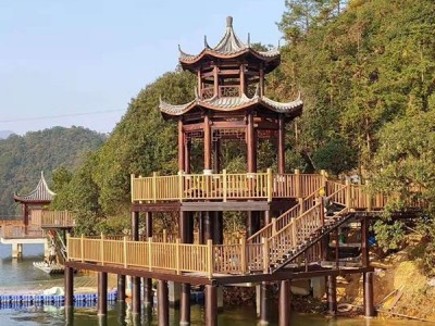 防腐木凉亭，古建凉亭，户外休闲亭子，产品规格多样，可来图定制图4